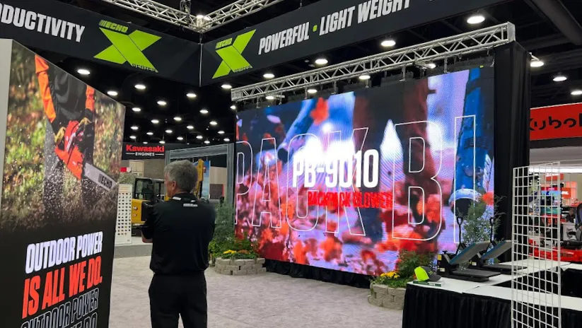 LED wall trade show booth chicago